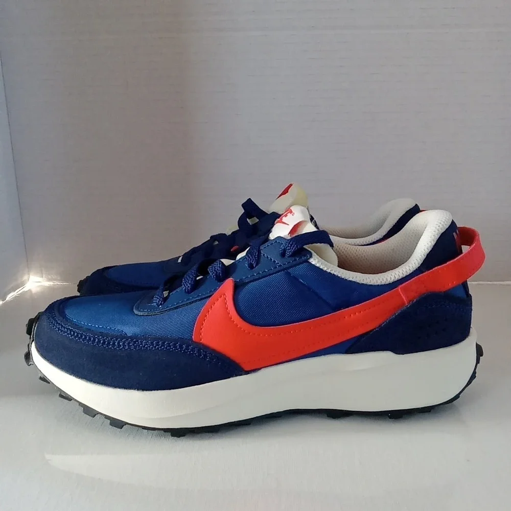 Nike Shoes Women's Size 6 Blue Void Red Waffle Debut Running Sneakers IB4364-492